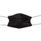 EN14683 Art IIR-erwachsene schwarze Wegwerfgesichtsmaske nicht gesponnene EVP